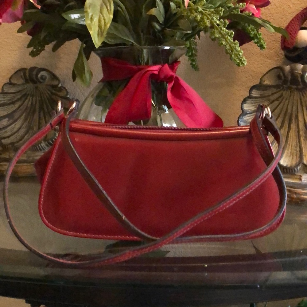 Red Clutch Bag with straps